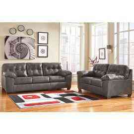 Ashley Furniture Alliston Living Room Set in Gray