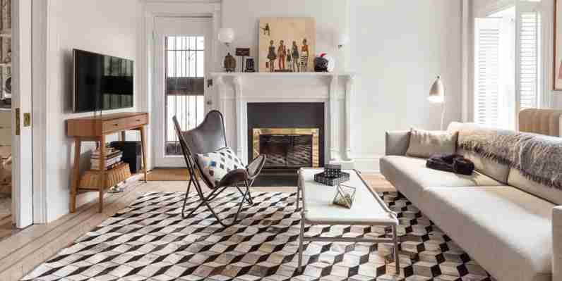 Living Room Area Rug Design Ideas