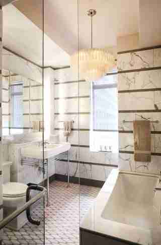 A 1930s Apartment Gets a Crisp and Elegant Bathroom Design