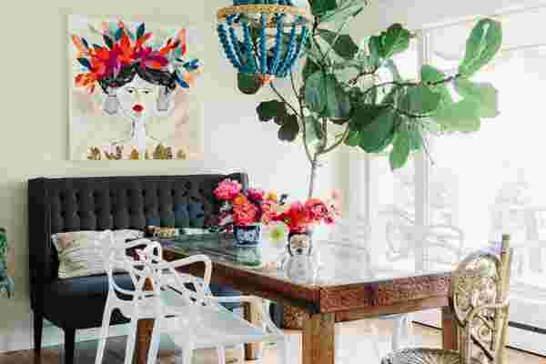 A Colorful Canadian Home Full of Flowers & Art